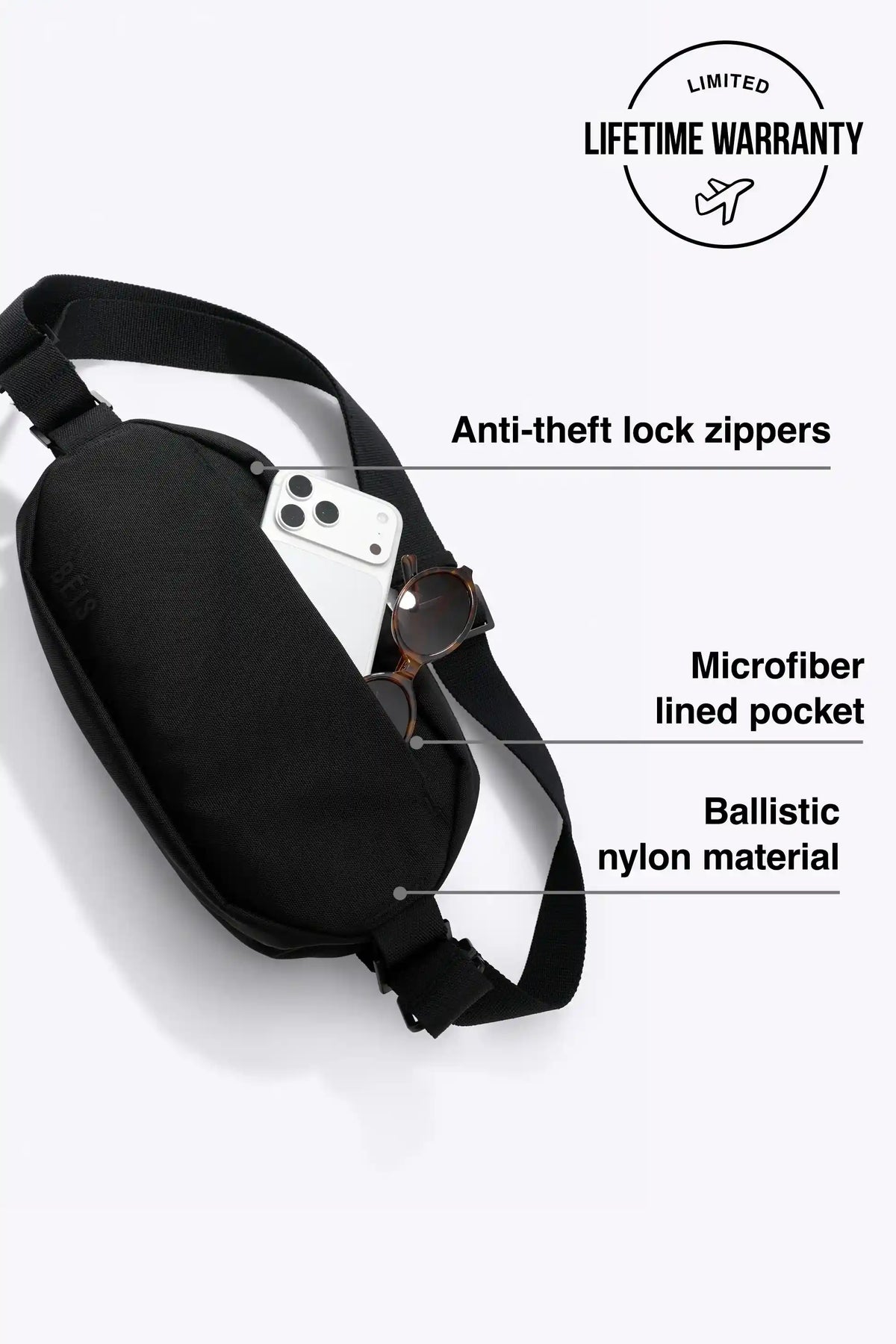 The Pro Travel Sling in Black