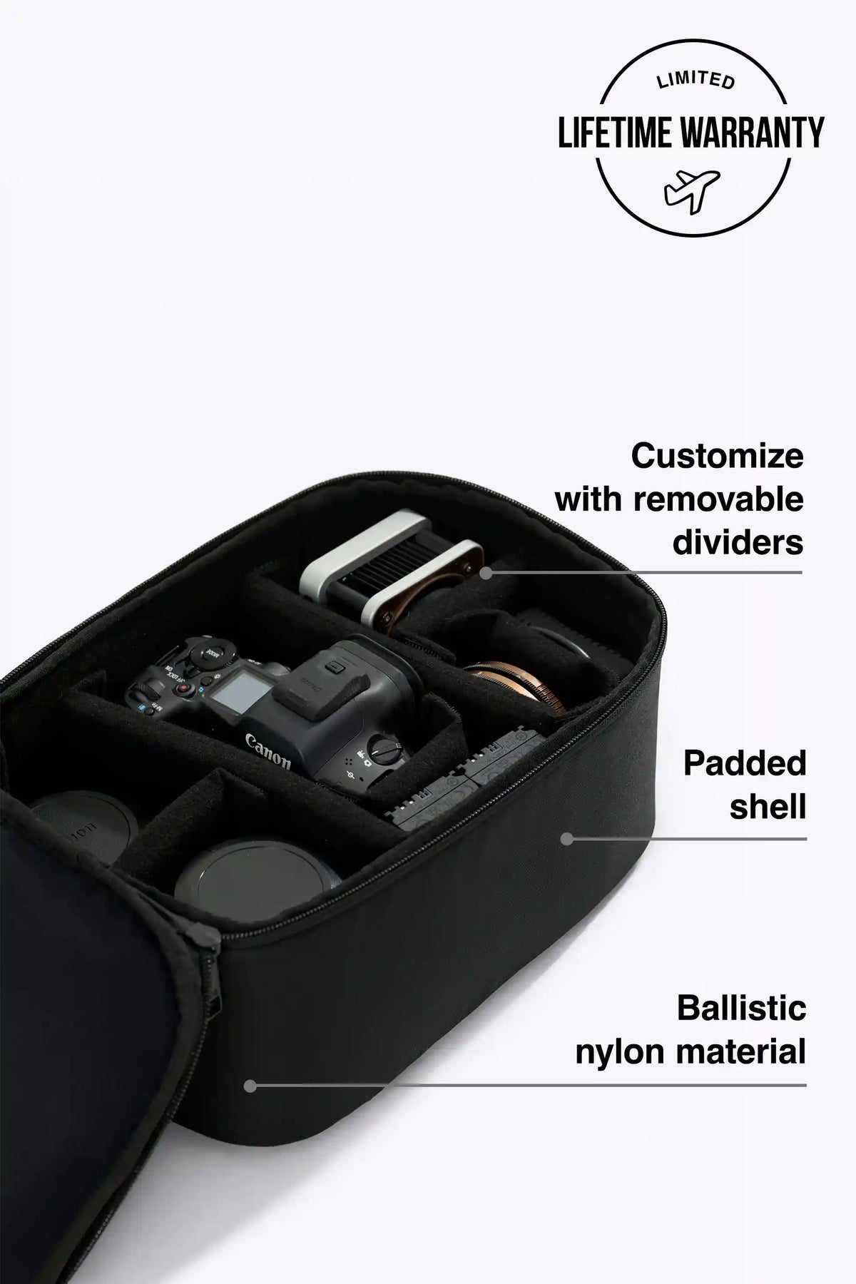 The Camera Gear Insert in Black