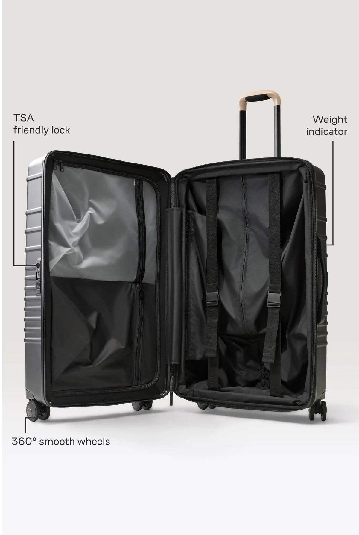 The Large Check-In Roller in Black